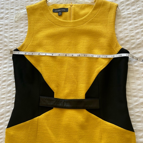 NWOT Women’s Yellow Black Sleeveless Buchanan Kang Dress - Sz 12 - Picture 11 of 16